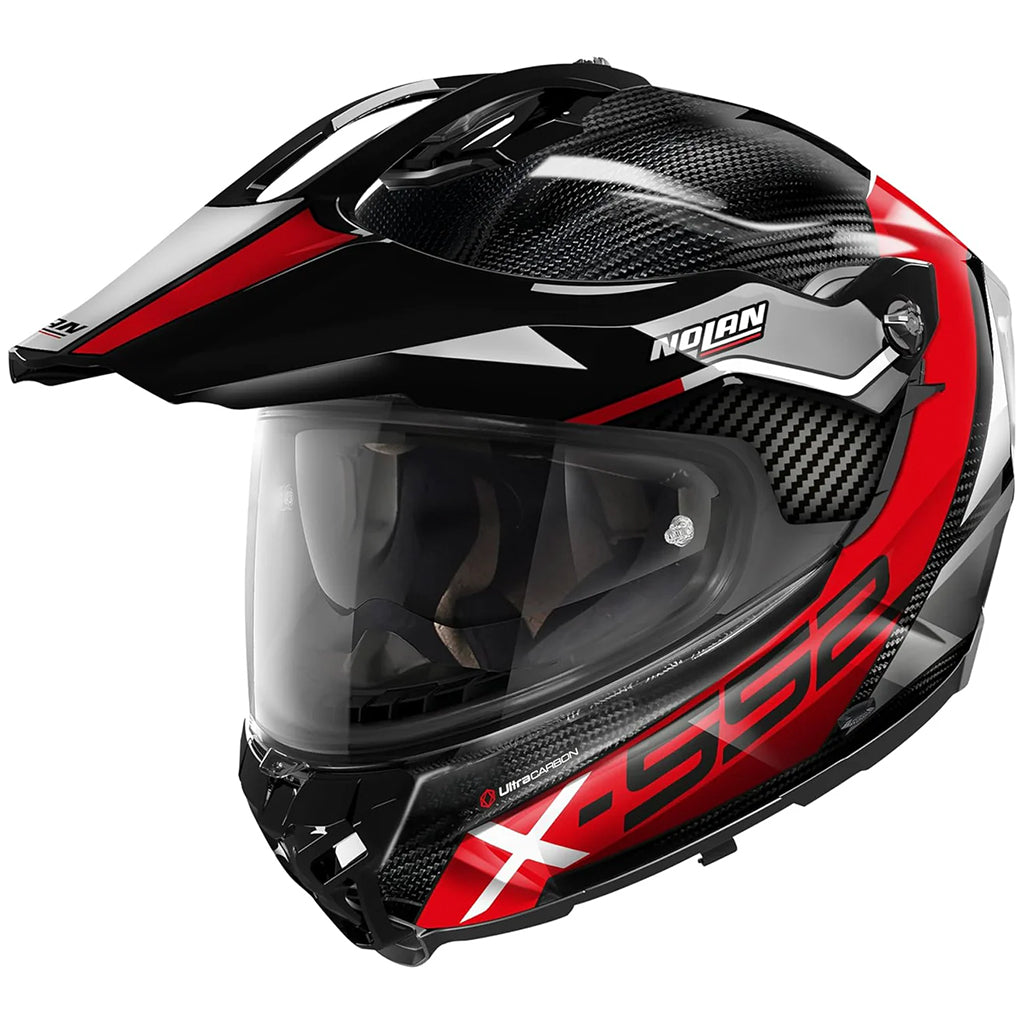 Nolan - X-552 UC Dinamo Carbon/Red/Grey Adventure Helmet