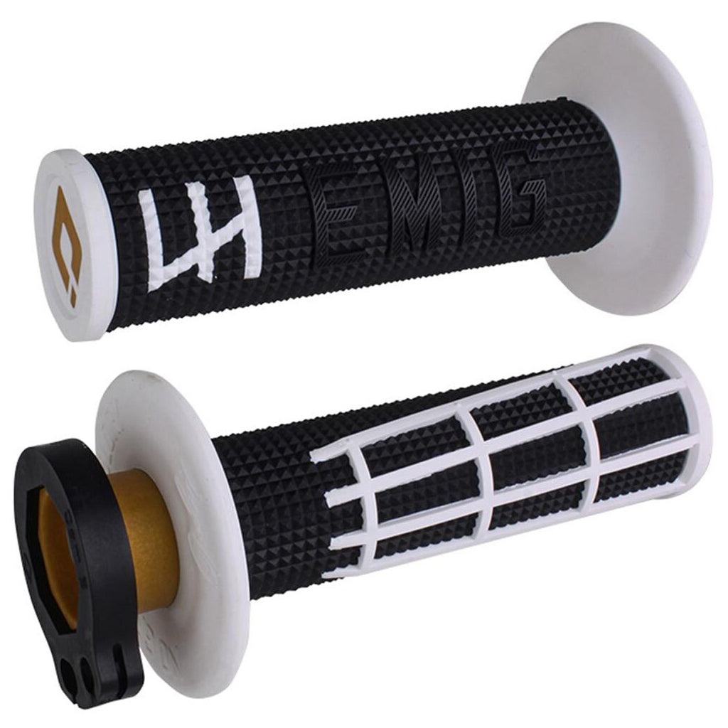 ODI - Emig 2.0 Black/White Lock On Grips