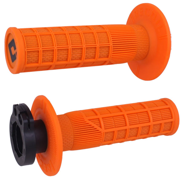 ODI - Recoil Full Waffle Orange Lock On Grips