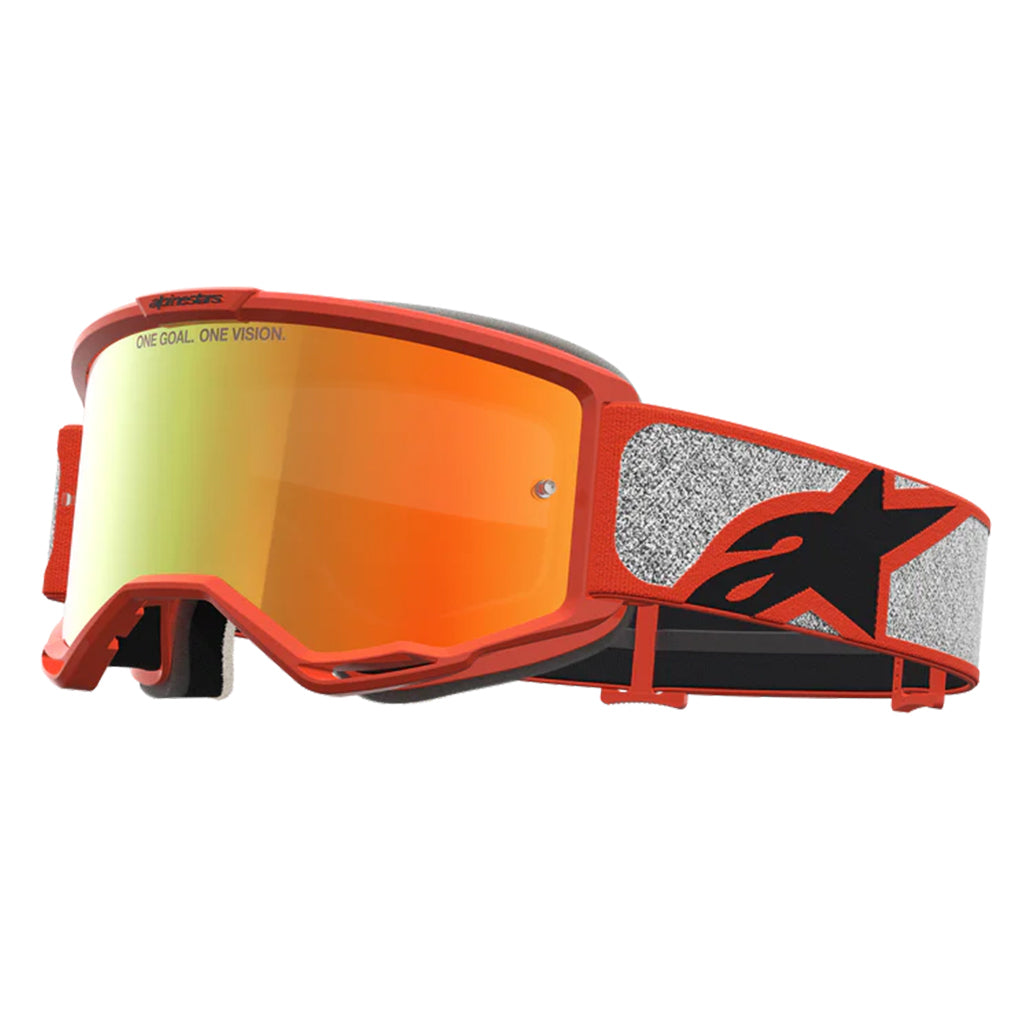 Alpinestars - Vision 5 Rora Silver/Orange Mirror Lens Goggle