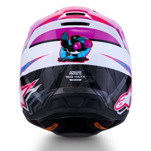 Alpinestars - Youth SM3 Falcon Purple/White/Black/Pink Helmet