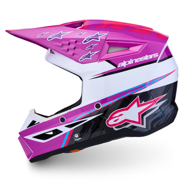 Alpinestars - Youth SM3 Falcon Purple/White/Black/Pink Helmet