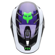 Fox - 2025 V3 RS Black/Purple Grid Helmet