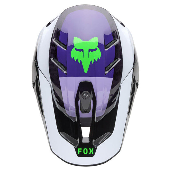 Fox - 2025 V3 RS Black/Purple Grid Helmet