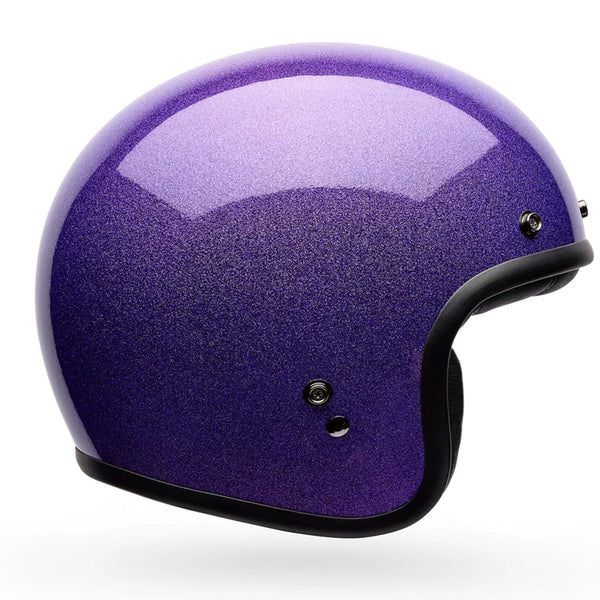 Bell - Custom 500 Purple Flake Open Face Helmet