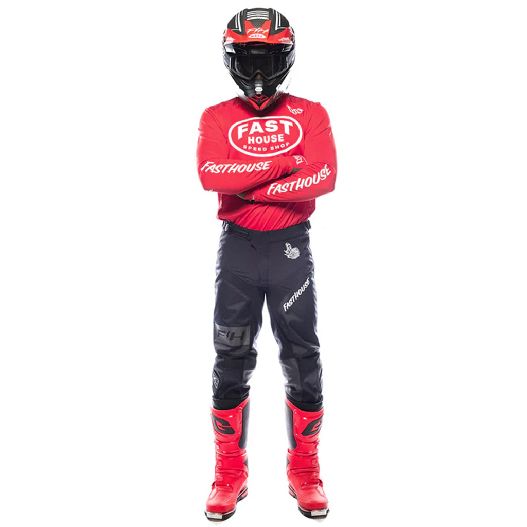 Fasthouse - Grindhouse Ramble Red/Black MX Combo