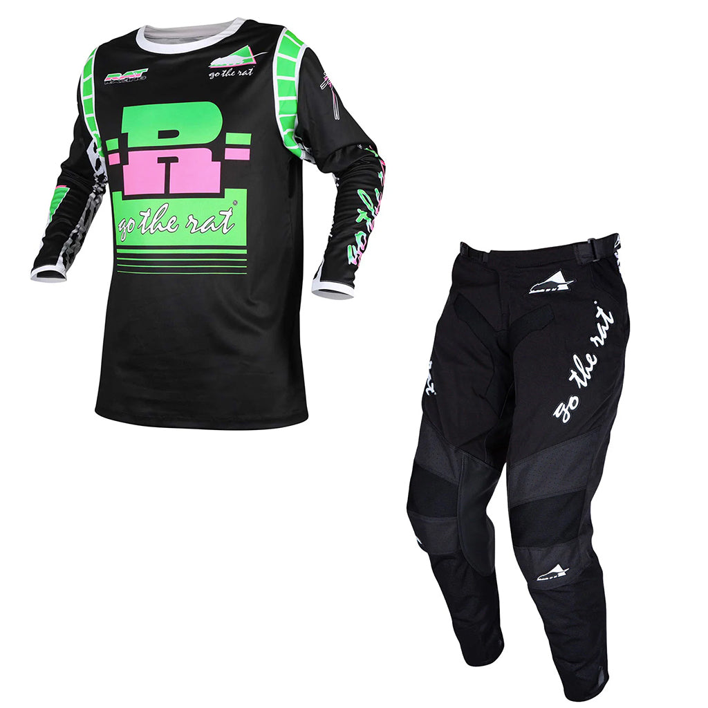 Rat Racing - Ratbro Black/Green/Pink MX Combo
