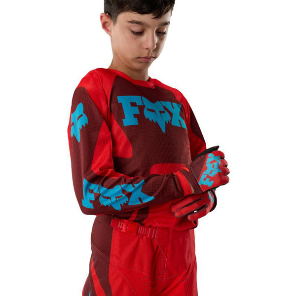 Fox - 2027 Youth 180 Raid Rust/Red MX Combo