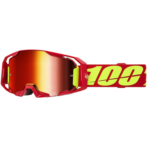 100% - Armatic Red/Yellow Mirrored Lens Goggle