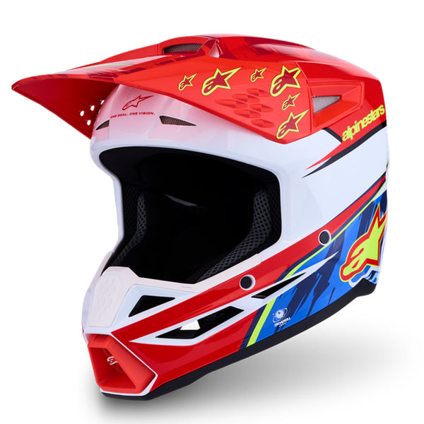 Alpinestars - SM3 Falcon Red/White/Blue/Yellow Helmet