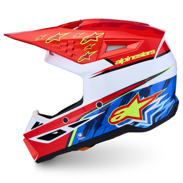 Alpinestars - SM3 Falcon Red/White/Blue/Yellow Helmet