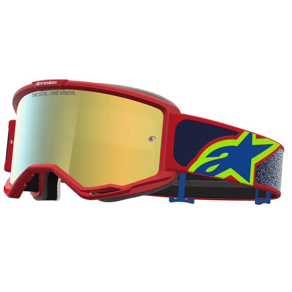 Alpinestars - Vision 5 Drag Red/Blue Mirror Lens Goggle