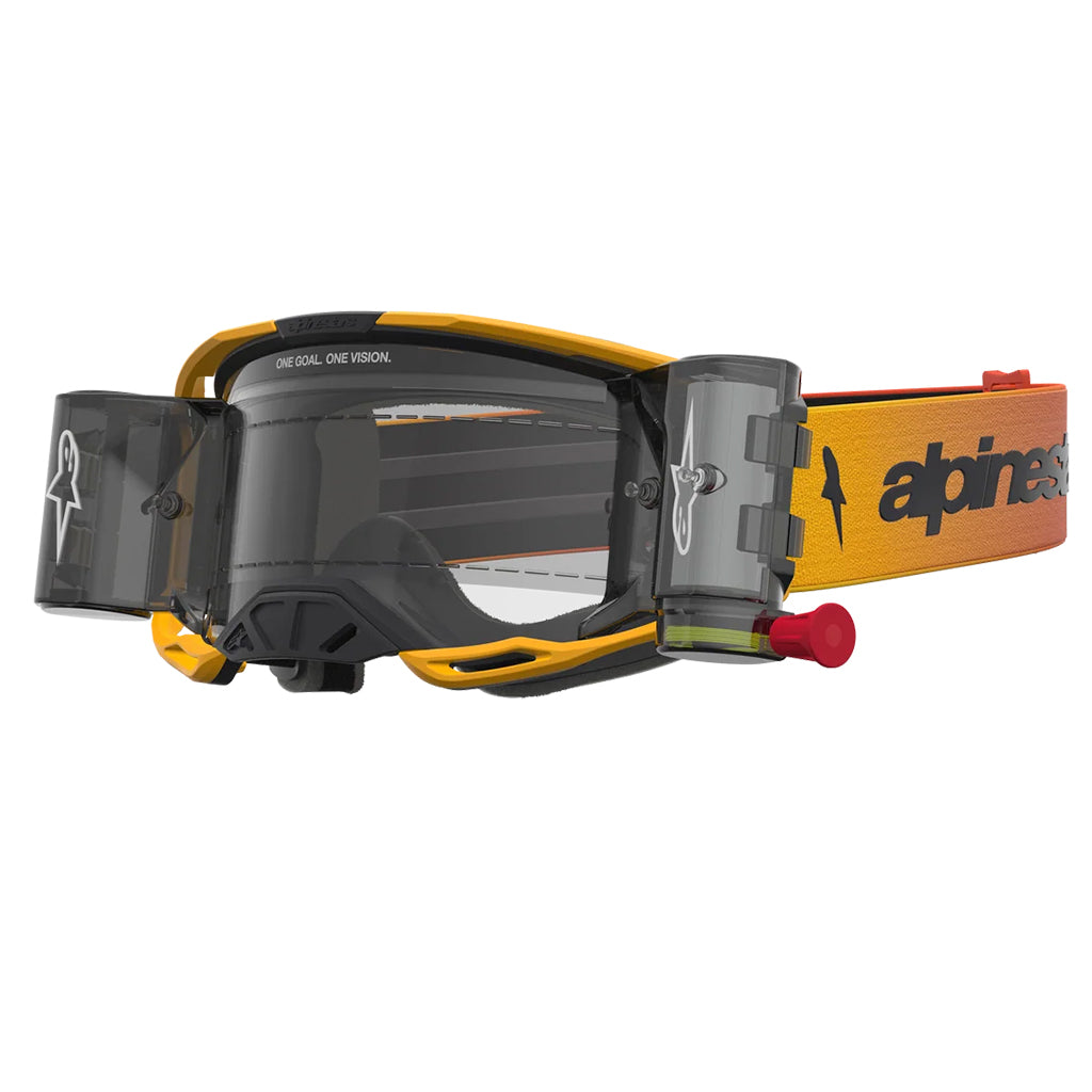 Alpinestars - Vision 8 Amber Yellow/Red/Black Roll Off Goggle