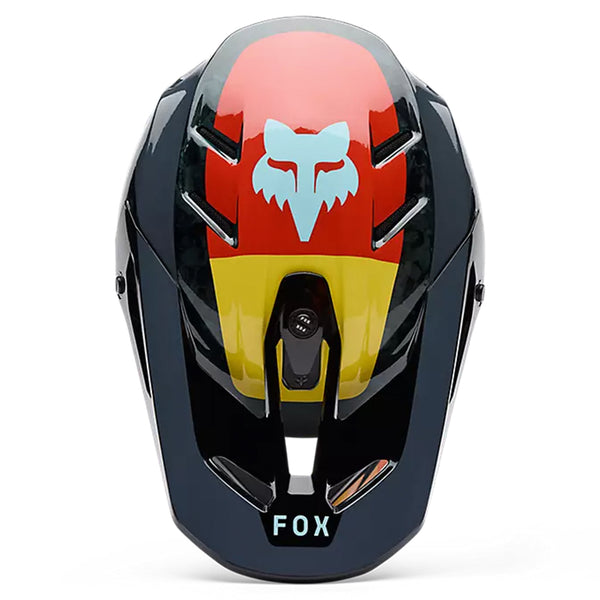 Fox - 2025 V3 RS Black/Orange Grid Helmet