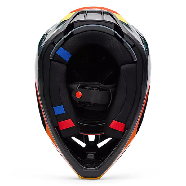 Fox - 2025 V3 RS Black/Orange Grid Helmet