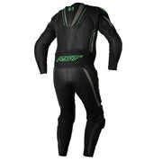 RST - S-1 Black/Grey/Green 1 Piece Leather Suit