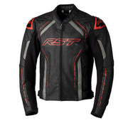 RST - S-1 CE Leather Black/Grey/Red Jacket