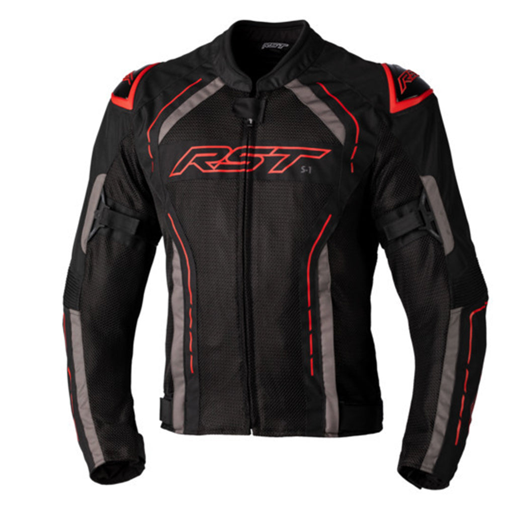 RST - S-1 CE Vented Black/Red Jacket