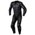 RST - S-1 Black/Grey/Blue 1 Piece Leather Suit