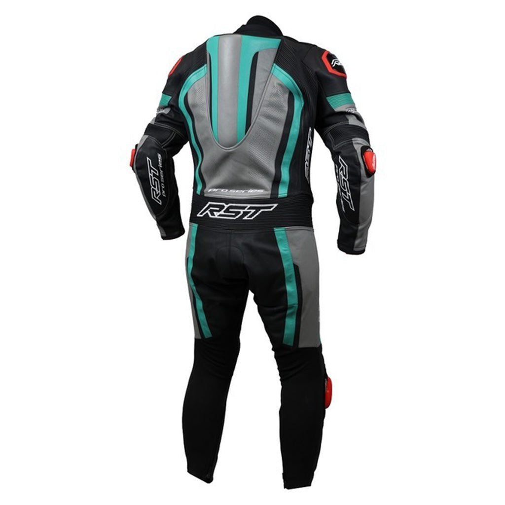 RST - Pro Series EVO CE Black/Grey/Teal Leather Suit