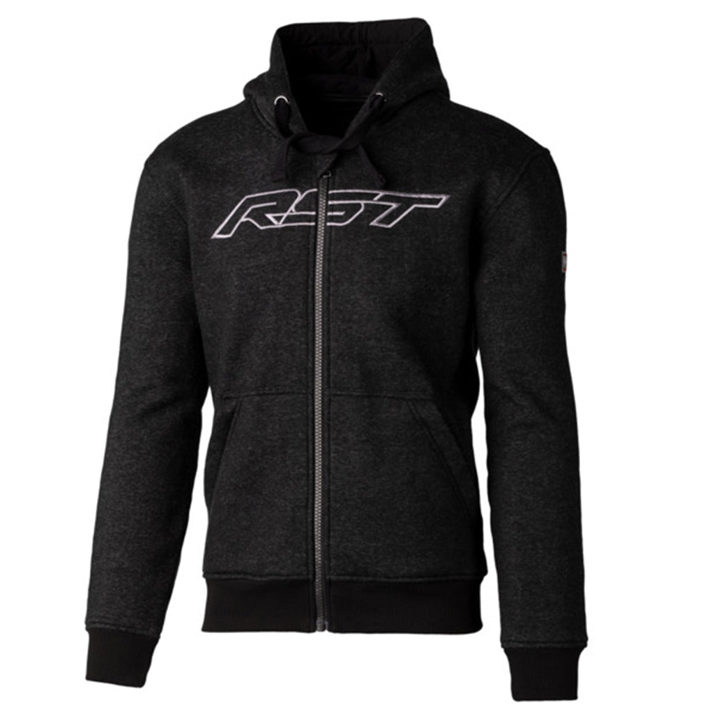 RST - Zip Logo CE Black/Grey Kevlar Hoody