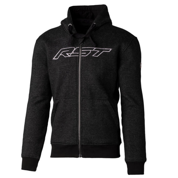 RST - Zip Logo CE Black/Grey Kevlar Hoody