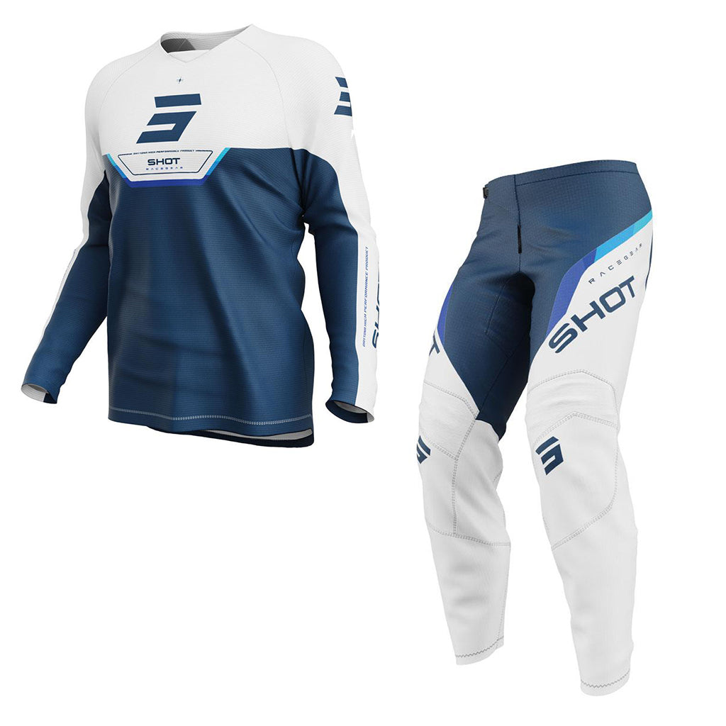Shot - 2026 Kids Draw Daytona Blue MX Combo