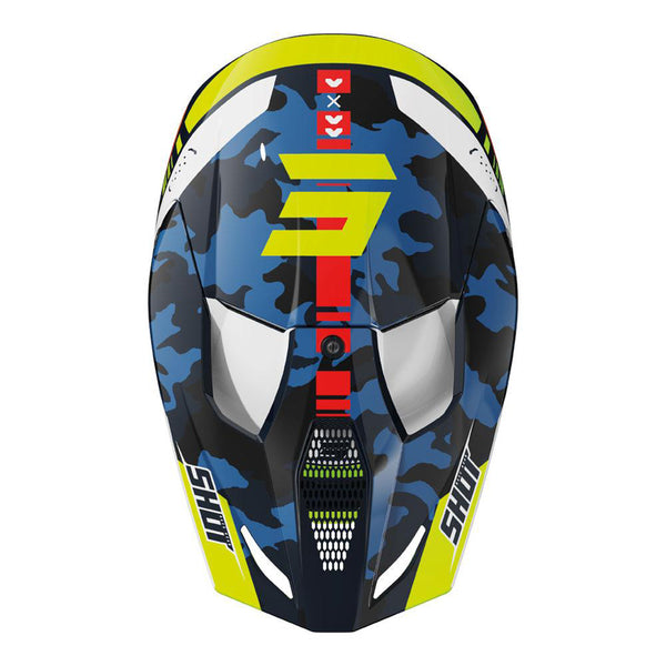Shot - 2026 Furious Flash Blue/Neon Yellow Helmet