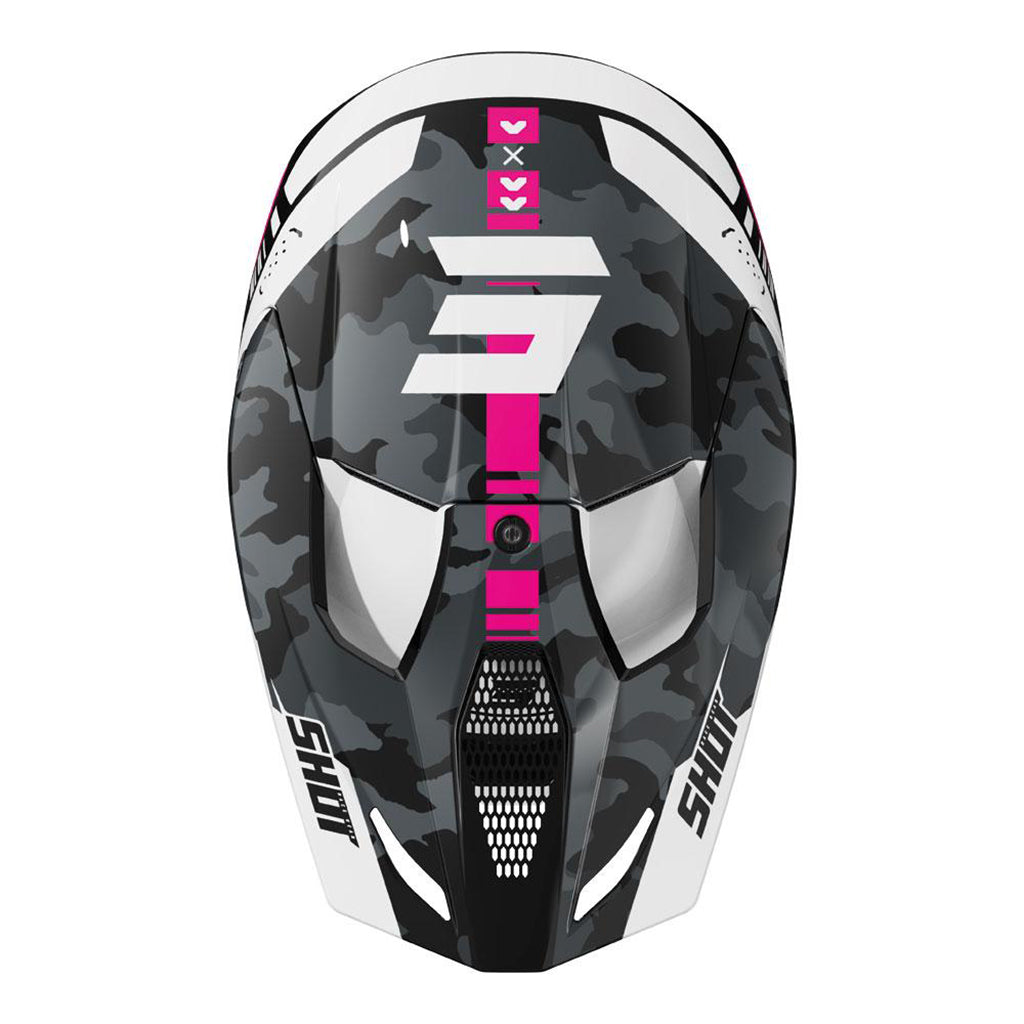 Shot - 2026 Kids Furious Flash Pink Helmet