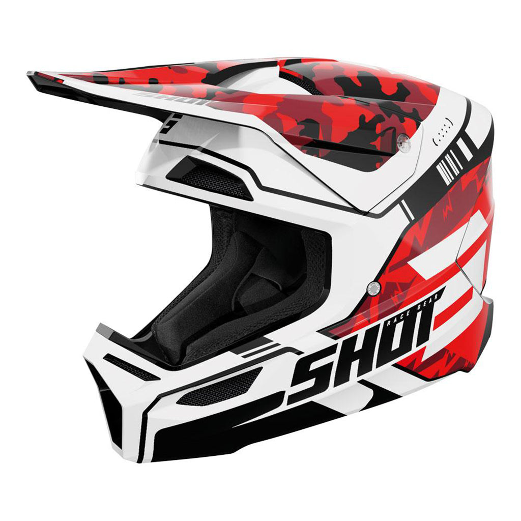 Shot - 2026 Kids Furious Flash Red Helmet
