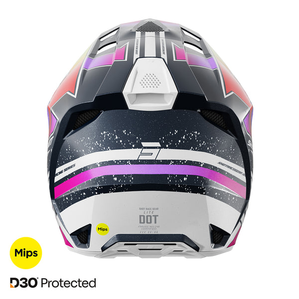 Shot - 2026 Lite Racing Blue/Neon Yellow Pearly MIPS D30 Helmet
