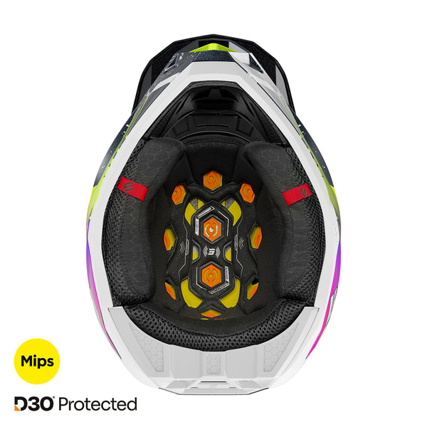 Shot - 2026 Lite Racing Blue/Neon Yellow Pearly MIPS D30 Helmet