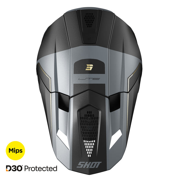 Shot - 2026 Lite S10 Black/Matt Grey MIPS D30 Helmet