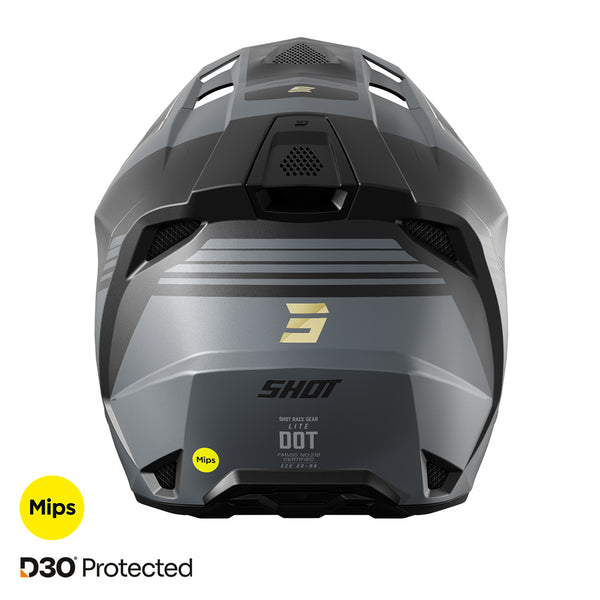 Shot - 2026 Lite S10 Black/Matt Grey MIPS D30 Helmet