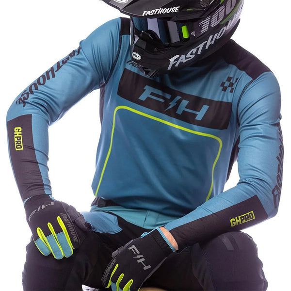 Fasthouse - Grindhouse Pro Apex Slate/Flo Green MX Combo