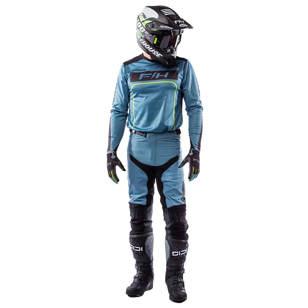Fasthouse - Grindhouse Pro Apex Slate/Flo Green MX Combo
