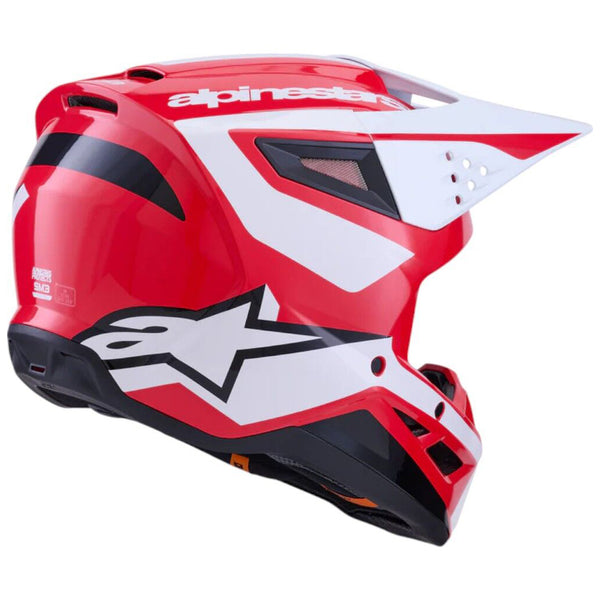 Alpinestars - 2025 SM3 Heat Red/White/Black Gloss Helmet