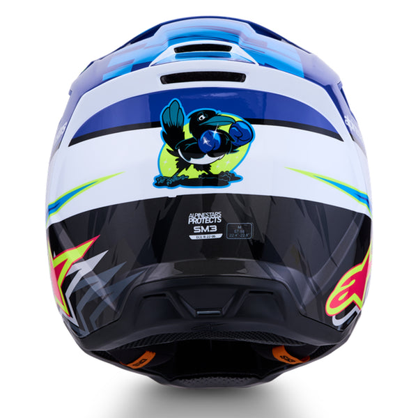 Alpinestars - SM3 Falcon Blue/White/Black/Pink Helmet
