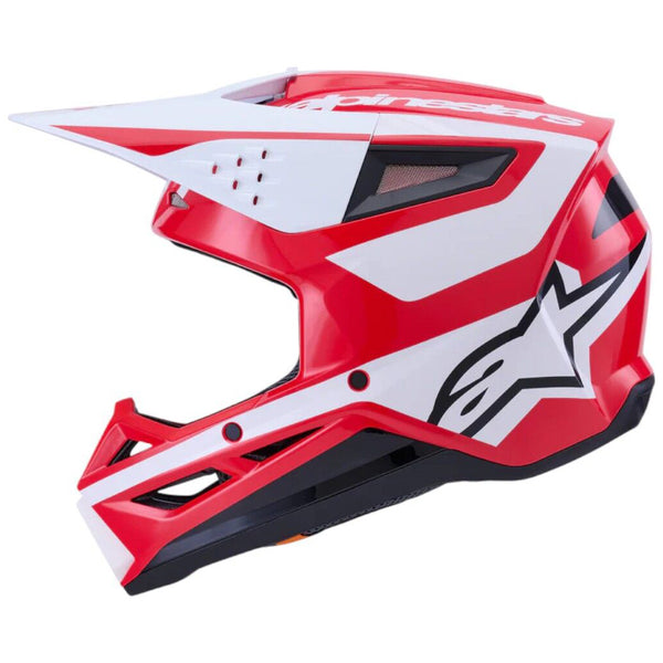 Alpinestars - 2025 SM3 Heat Red/White/Black Gloss Helmet