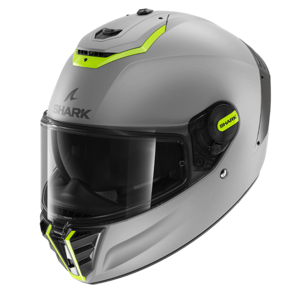 Shark - Spartan RS Solid Matt Silver/Yellow Helmet