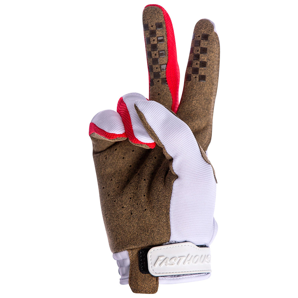 Fasthouse - Speed Style Hero White/Red Glove