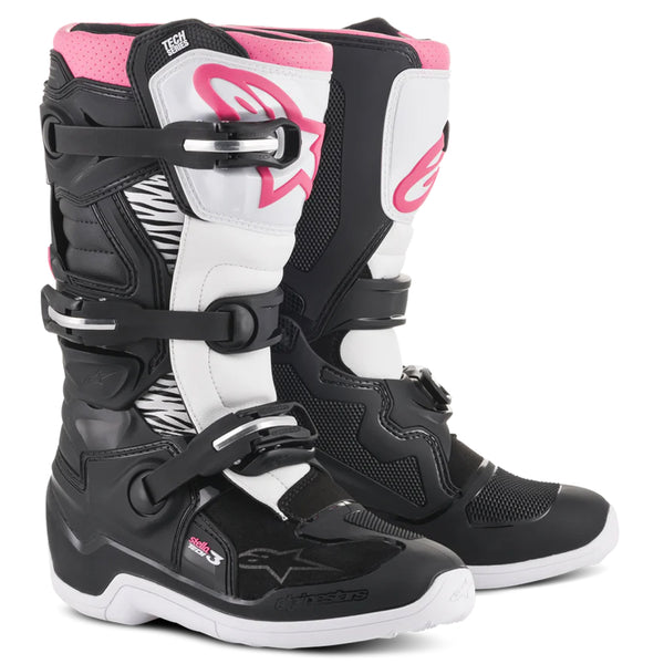 Alpinestars - Stella Tech 3 V2 Black/White/Pink MX Boots