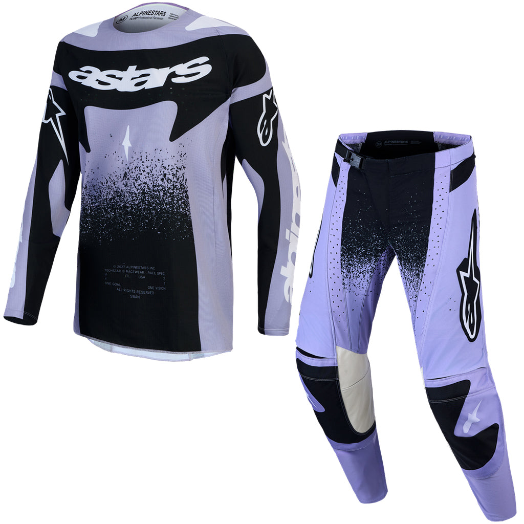 Alpinestars - 2027 Womens Techstar Swan Light Violet/Black MX Combo
