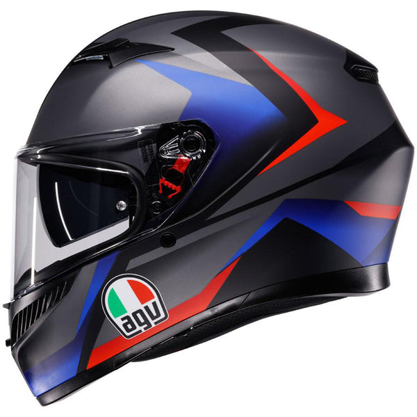 AGV - K3 Striga Matt Black/Blue/Red Helmet
