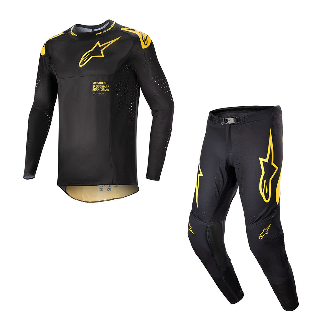 Alpinestars - 2024 Supertech Ward Black/Yellow MX Combo