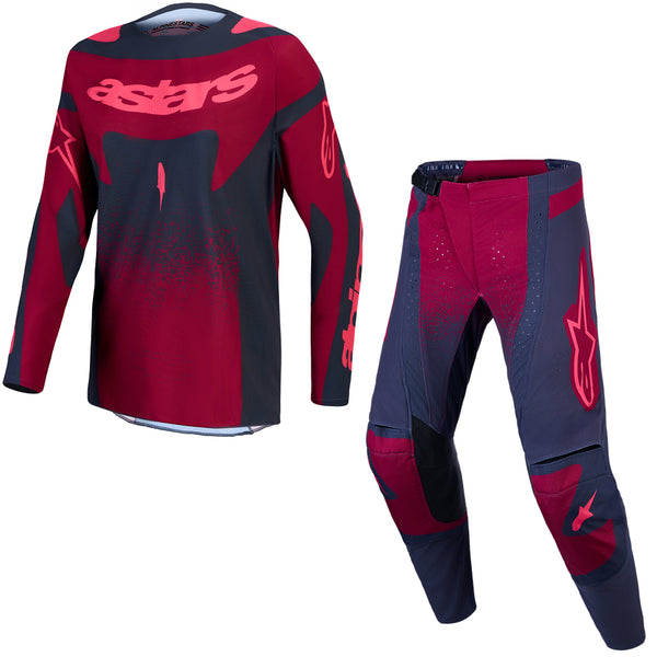 Alpinestars - 2027 Womens Techstar Swan Gray/Red MX Combo