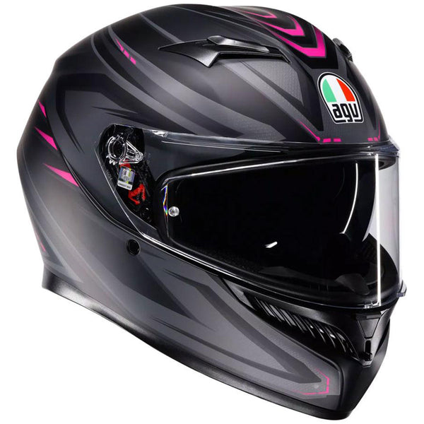 AGV - K3 Syth Matt Black/Pink Helmet