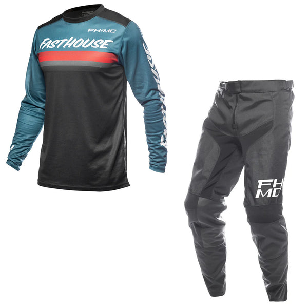 Fasthouse - Carbon Force Teal MX Combo