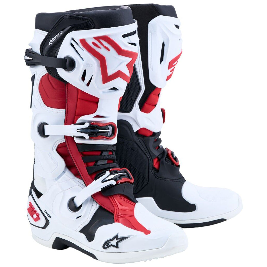 Alpinestars - Tech 10 White/Black/Red MX Boots