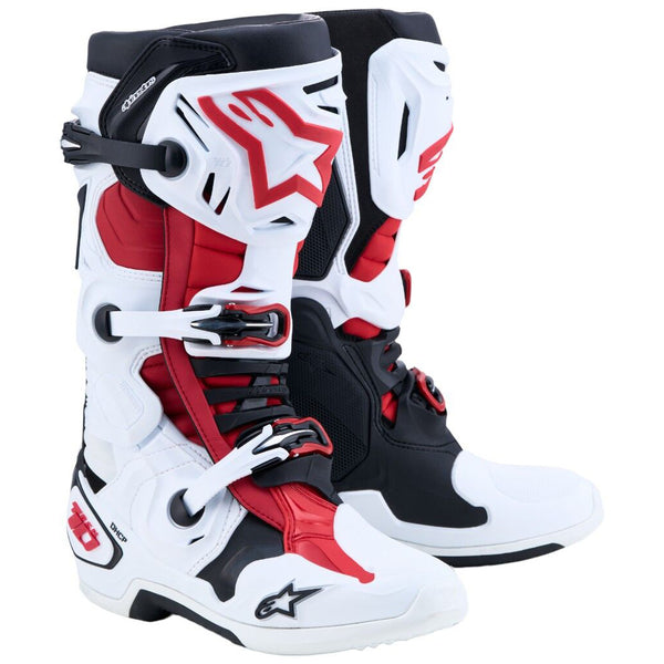Alpinestars - Tech 10 White/Black/Red MX Boots